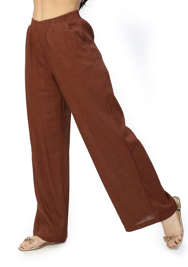 HF-25A621 Chocolate Pantalon de Mujer