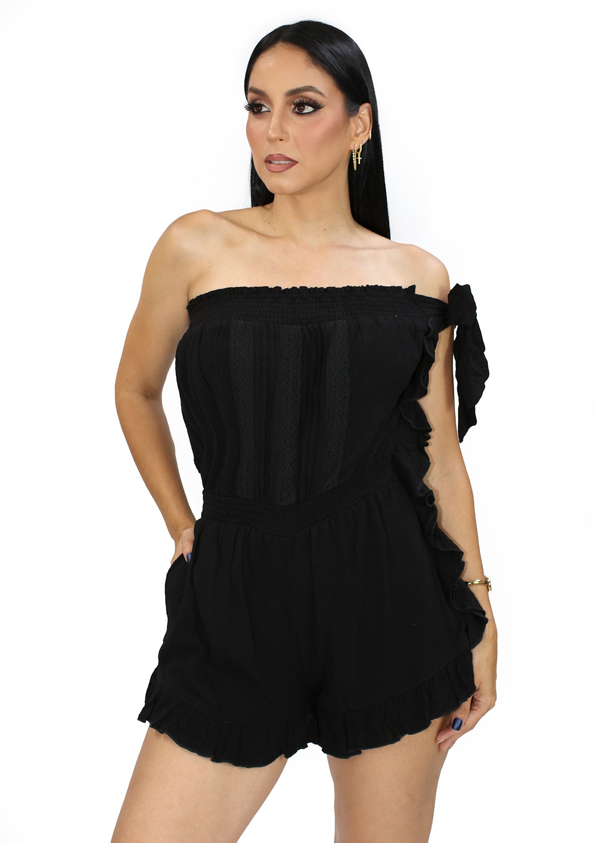 HF-25C-460 Black Romper de Mujer