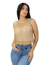 HF-25C-657 L. Taupe Blusa de Mujer