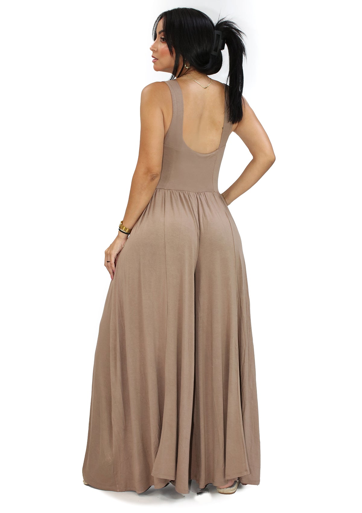 HF-25C-959 Dark Taupe Jumpsuit de Mujer