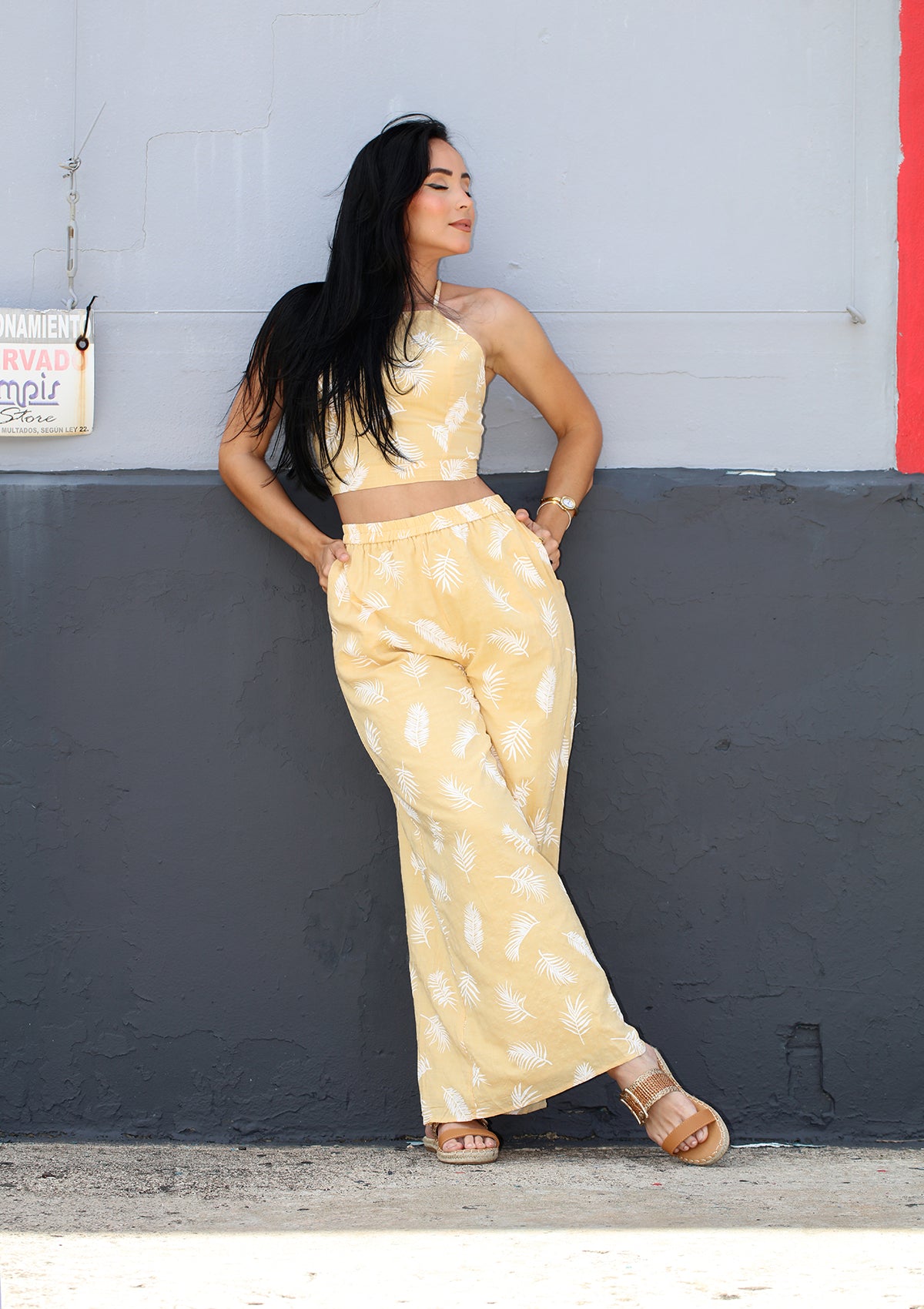 HF-25E-098-SET Dusty Yellow Set de Mujer