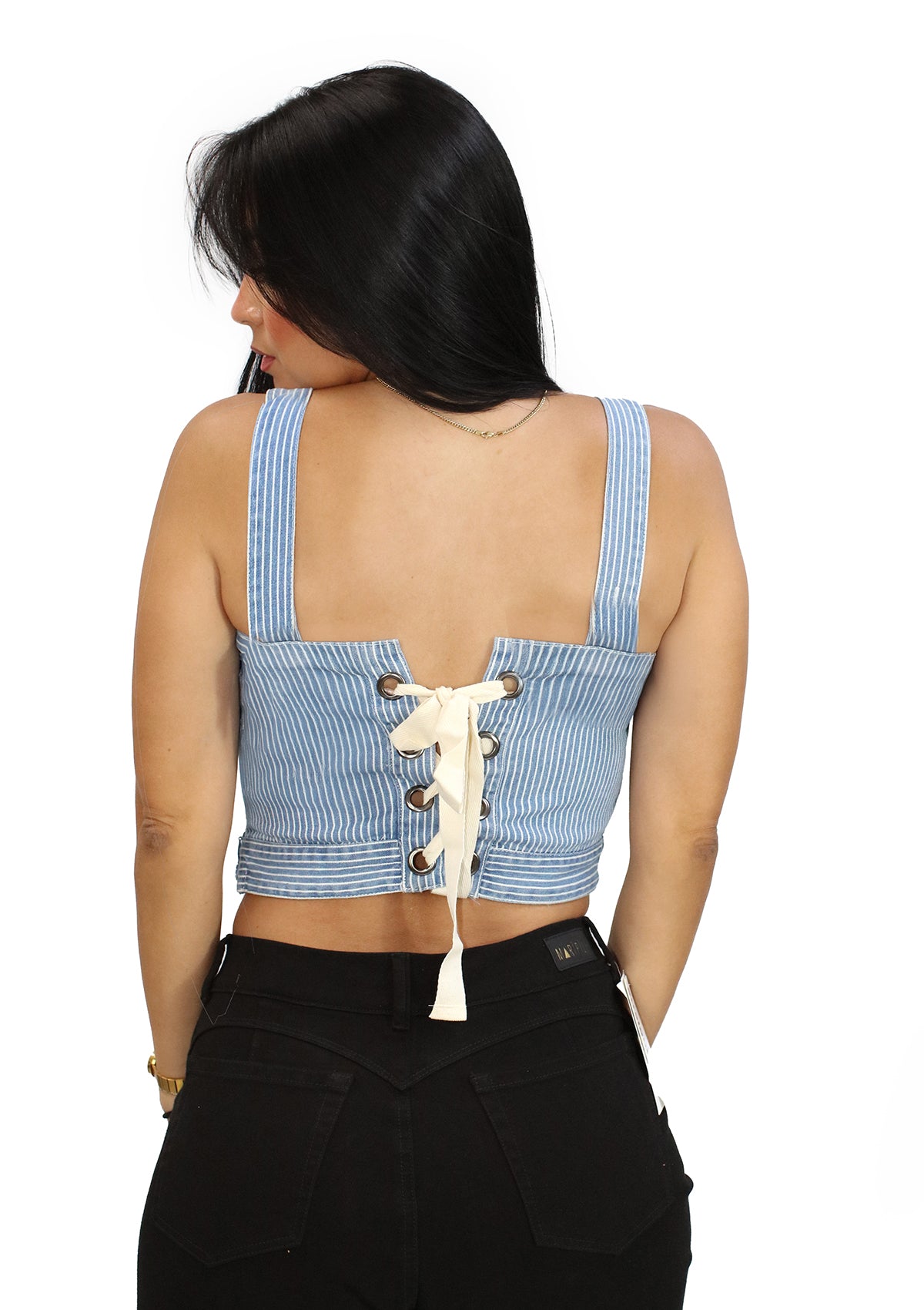 HF-26A-065 Light Denim Blusa de Mujer