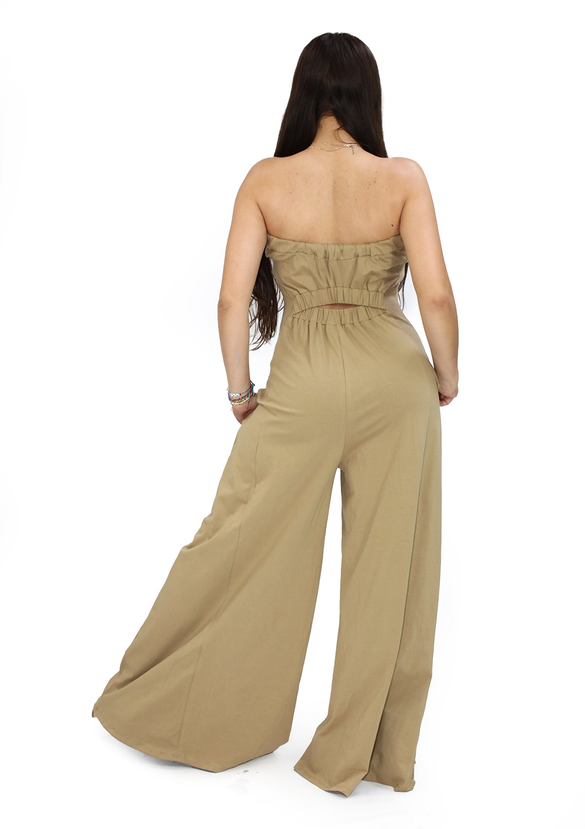 HF-26C-314 Tobacco Brown Jumpsuit de Mujer