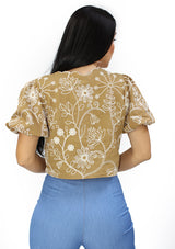 HF-26C-556D Light Brown Blusa de Mujer