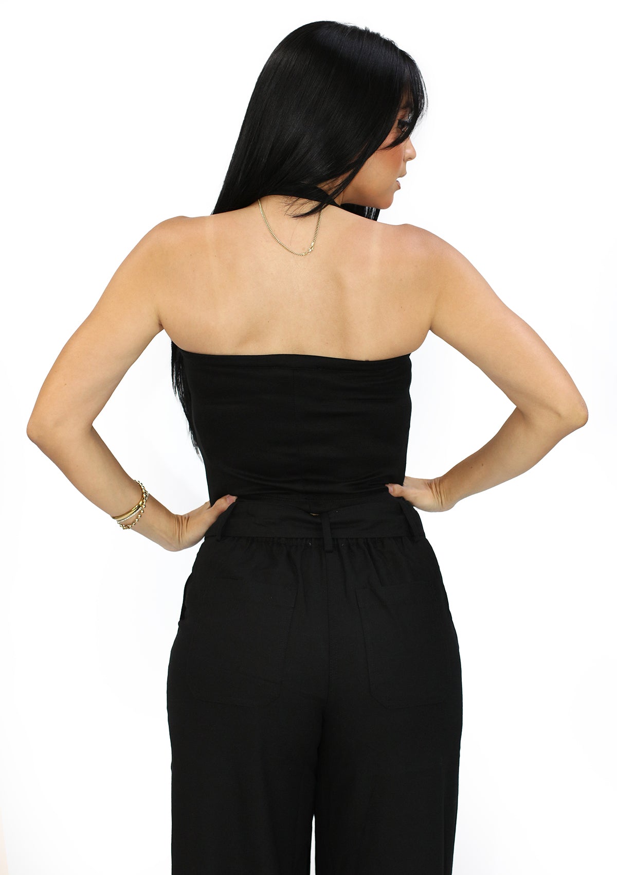 HF-26C-761 Black Blusa de Mujer