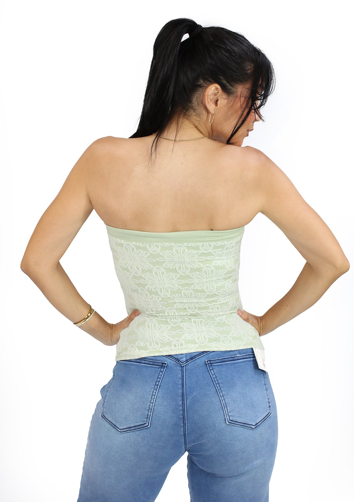 HF-26E-219 Sage Green Blusa de Mujer