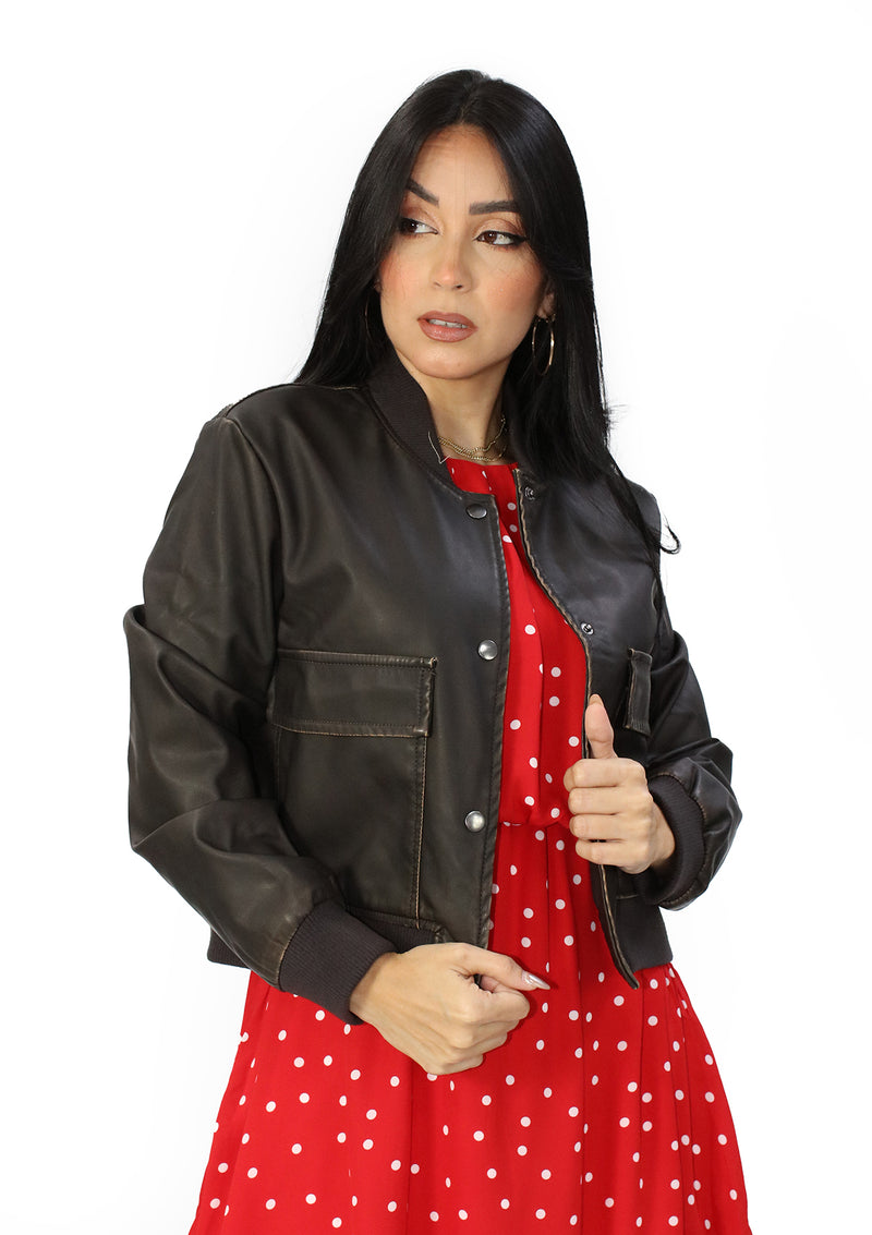 HM-J-21392 Black Jacket de Mujer