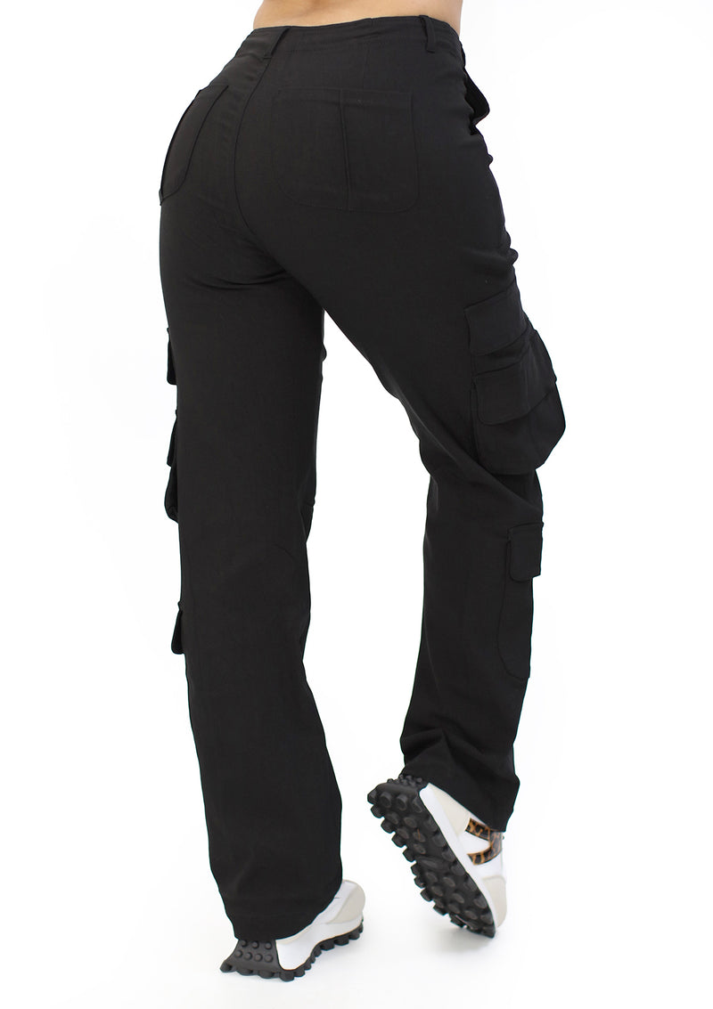 HM-P-40709 Black Pantalon de Mujer