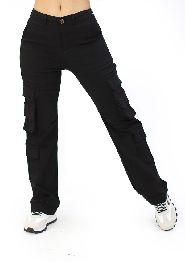 HM-P-40709 Black Pantalon de Mujer