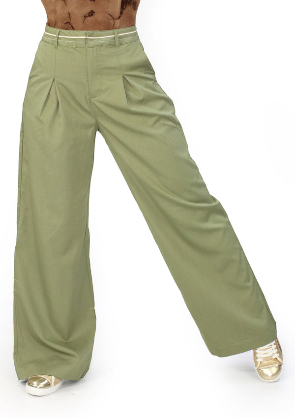 HMP40776-Olive Pantalon de Mujer