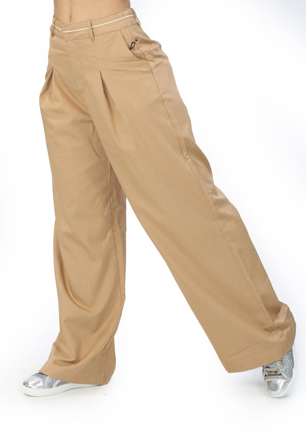 HMP40776-Camel Pantalon de Mujer