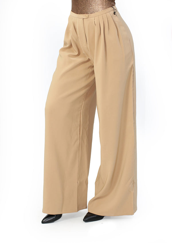 HM-P-40811 Camel Pantalón de Mujer