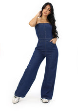 HM-P-40893 Dark Denim Jumpsuit de Mujer