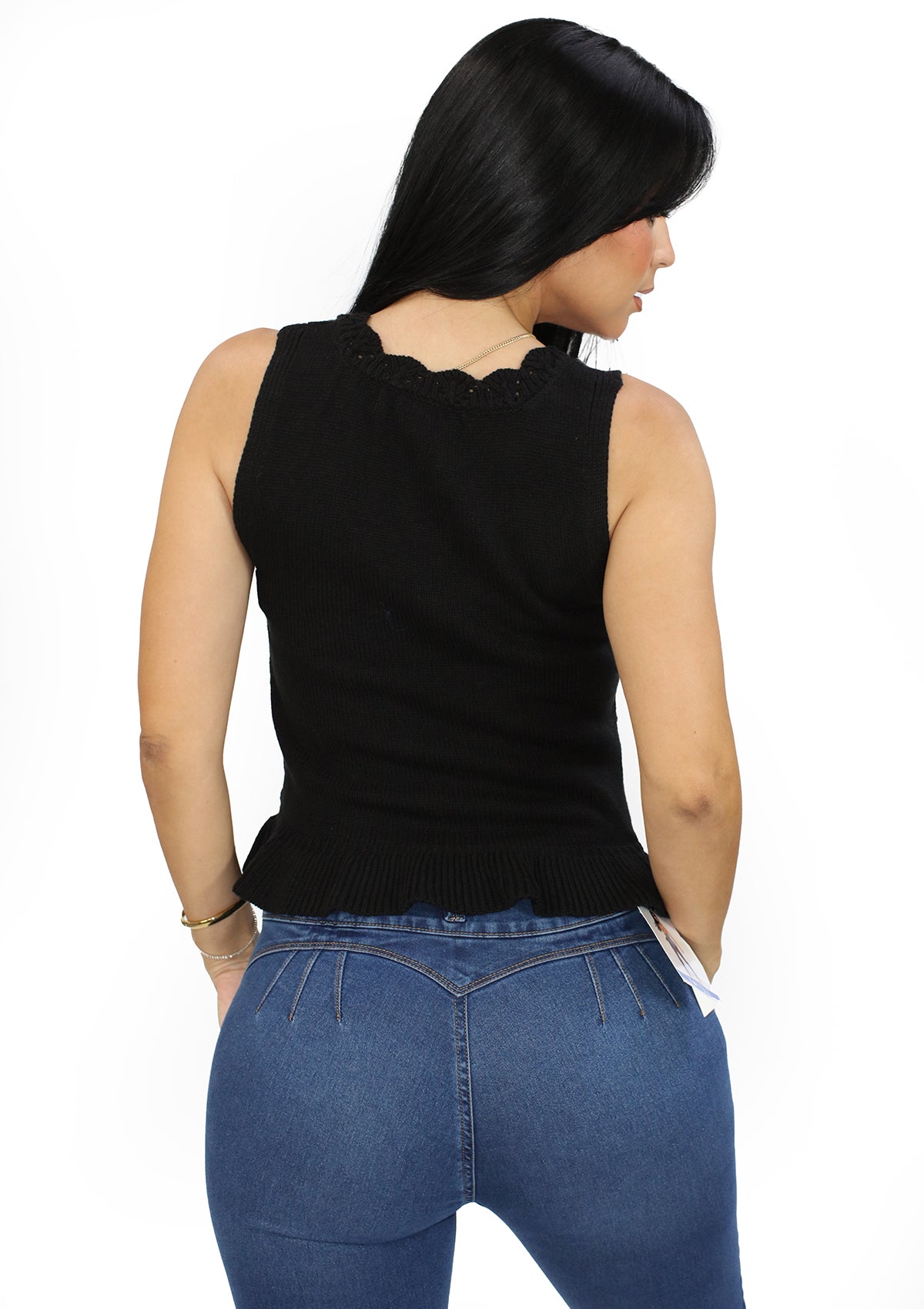 HM-SW-50766 Black Top de Mujer