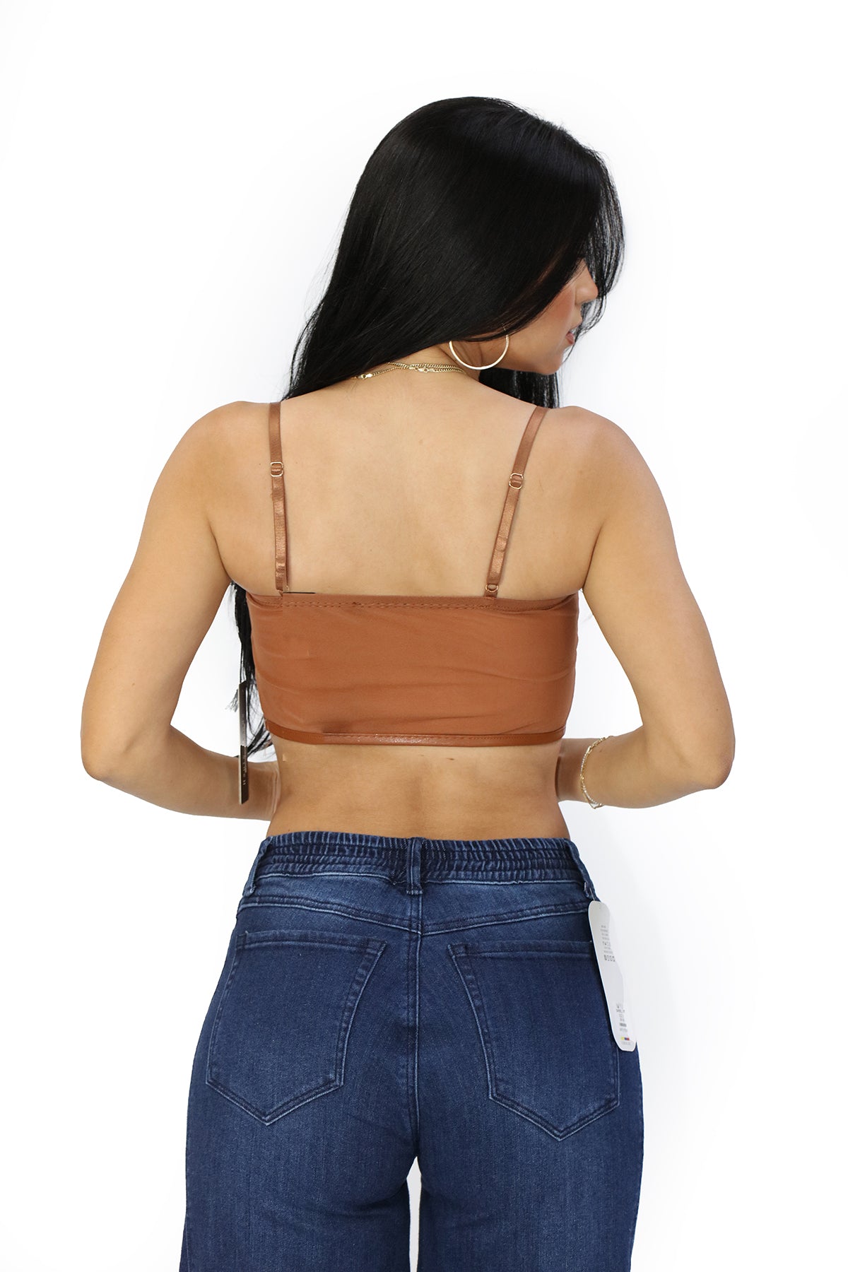 HM-T-55709 Brown Top de Mujer