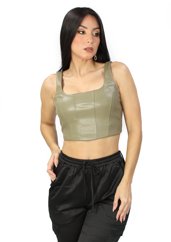 HM-T-57027 Taupe Blusa de Mujer