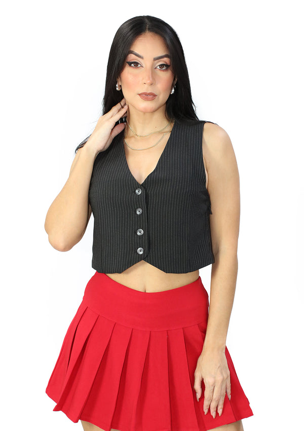 HM-T-57050 Black Blusa de Mujer