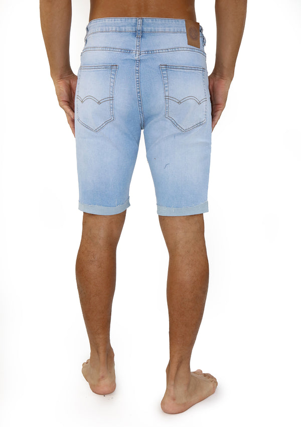 04286 Ripped Flex Bermuda Jeans de Hombre by HN