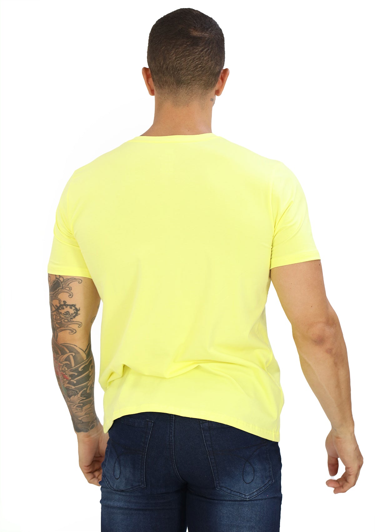 HN-04370 Yellow Men's T-Shirt by HN