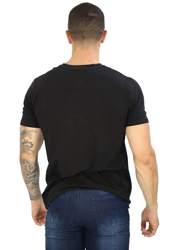HN04372 Black Men's T-Shirt by HN