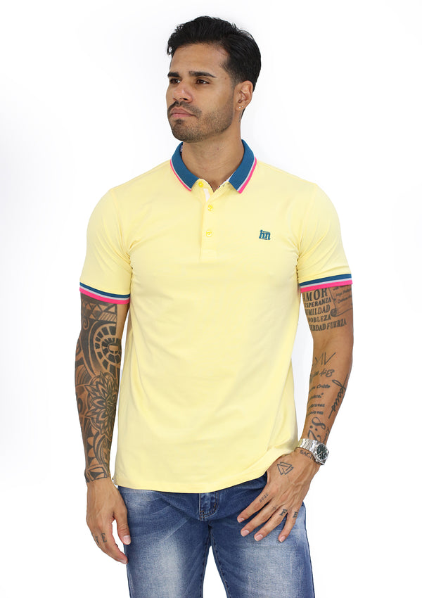 HN04373 Yellow Mens Polo by HN