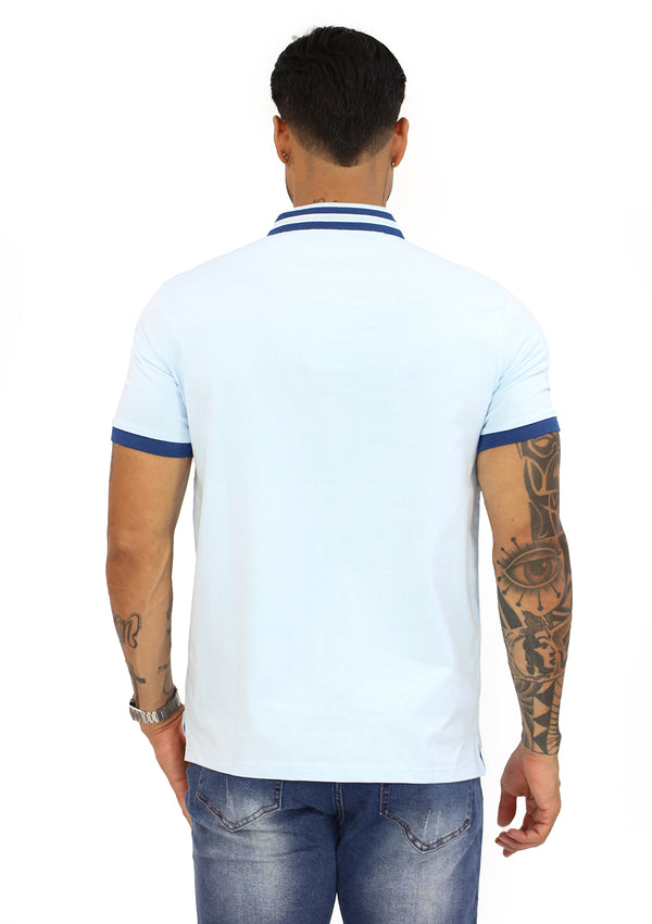 HN04379 Blue Mens Polo by HN