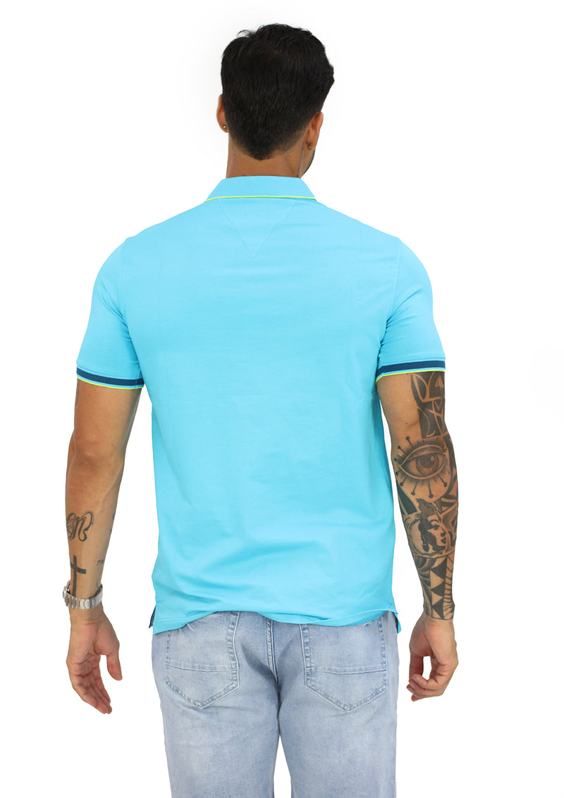 HN04389 Blue Mens Polo by HN