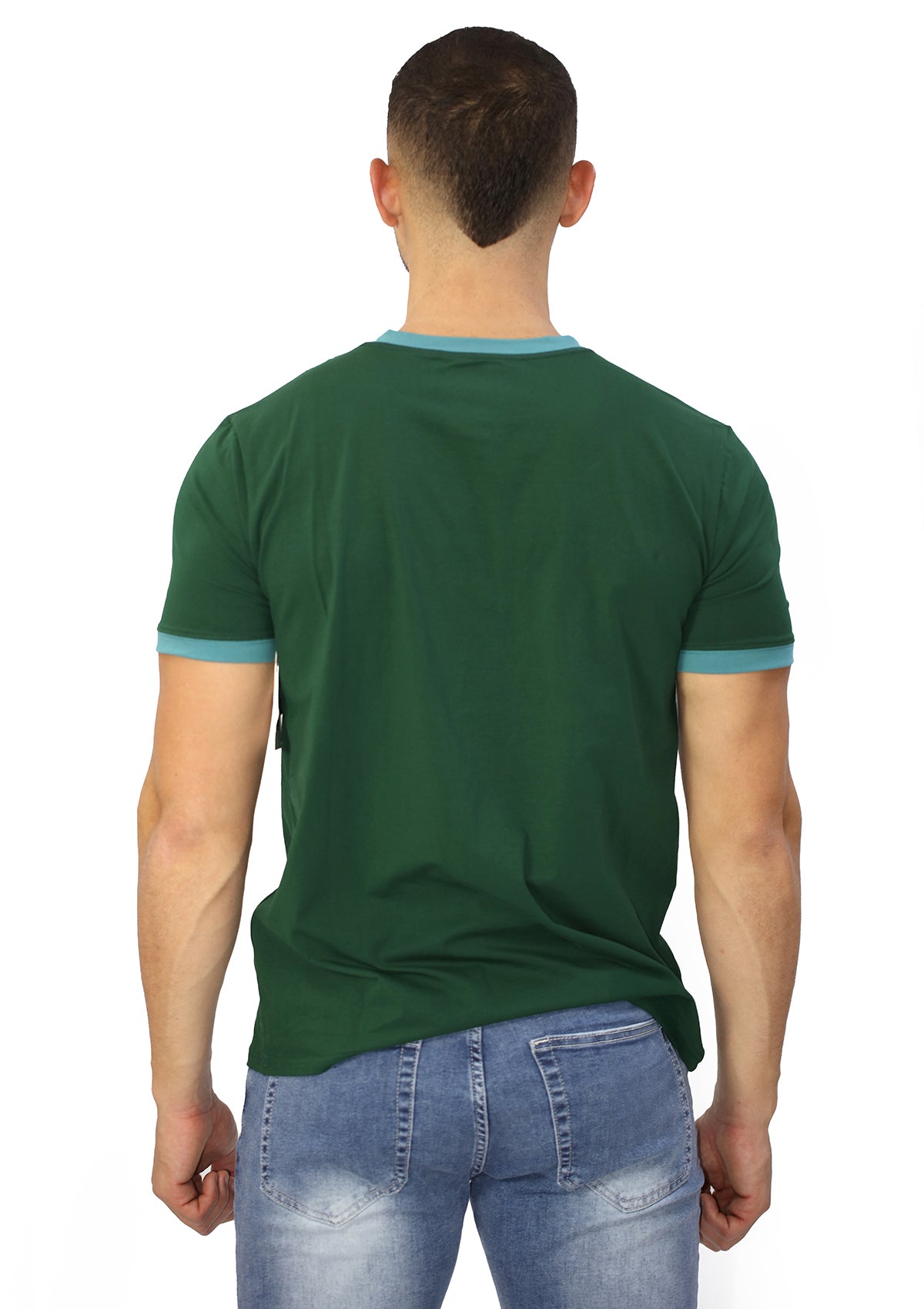 HN-04413 Green Men's T-Shirt by HN
