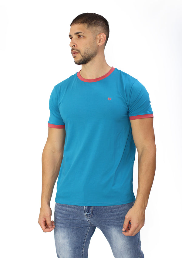 HN-04419 Blue Men's T-Shirt by HN