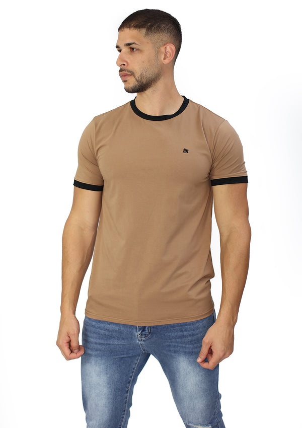 HN-04421 Brown Men's T-Shirt by HN