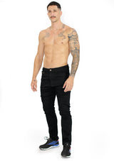 HN-04422 Black Slim Fit Jeans Mens by HN