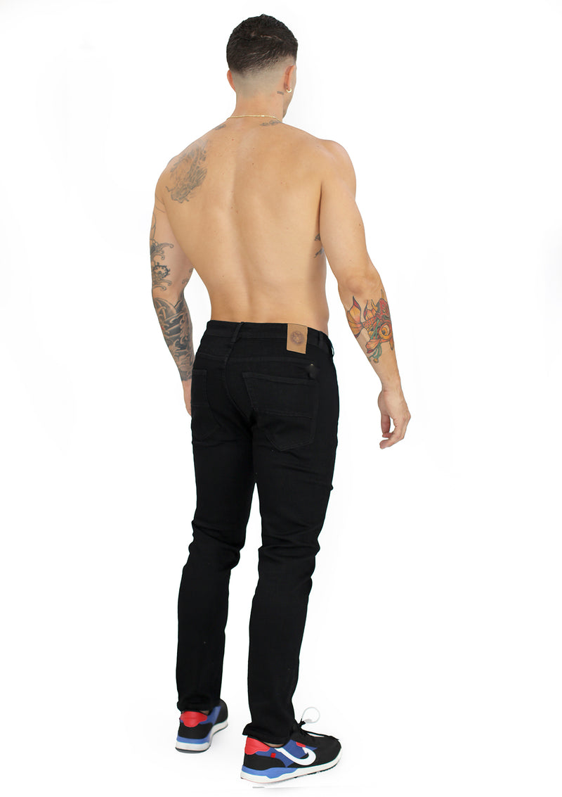 HN-04422 Black Slim Fit Jeans Mens by HN