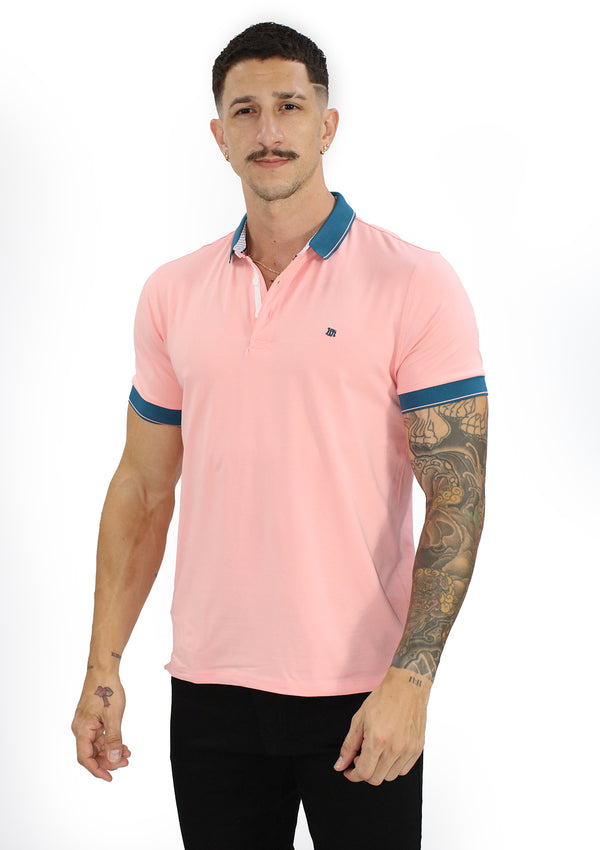 HN-04439 Pink Mens Polo by HN