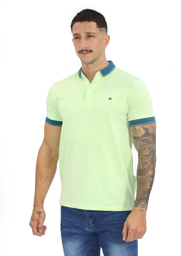 HN-04441 Green Mens Polo by HN