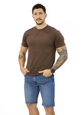 HN-04476 Brown Men's T-Shirt by HN