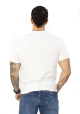 HN-04477 White Men's T-Shirt by HN