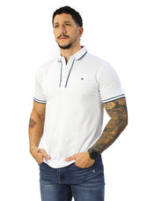HN-04480 White Mens Polo by HN