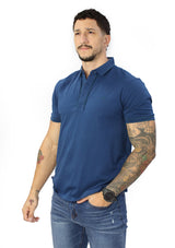 HN-04481 Blue Mens Polo by HN