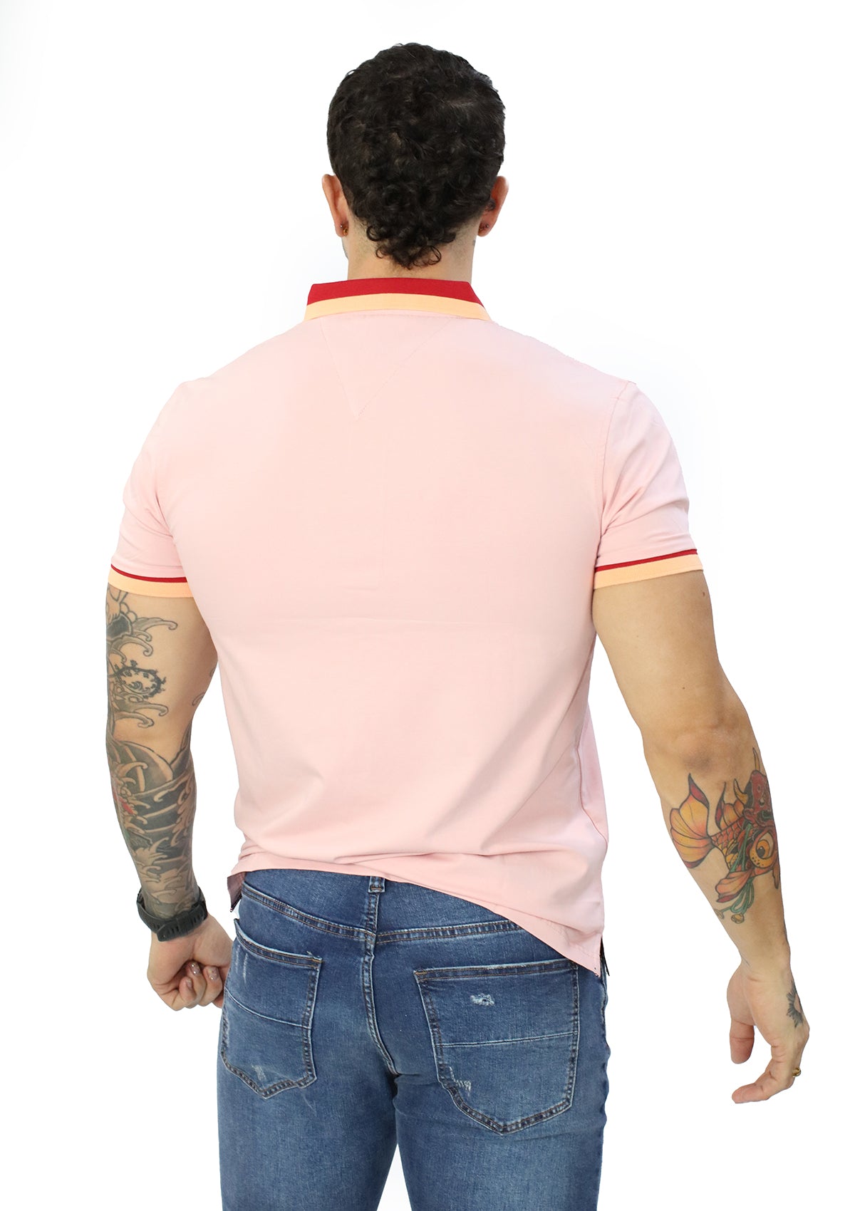 HN-04483 Pink Mens Polo by HN