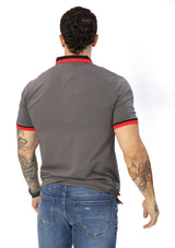 HN-04484 Gray Mens Polo by HN