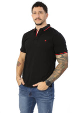 HN-04489 Black Mens Polo by HN