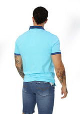 HN-04490 Blue Mens Polo by HN