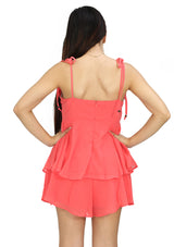 HYHF23E493 Coral Romper de Mujer