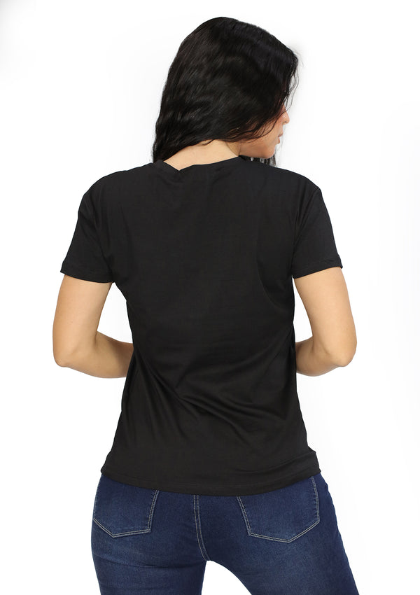 IN-Y300-CH Black Heart Be Mine Blusa de Mujer