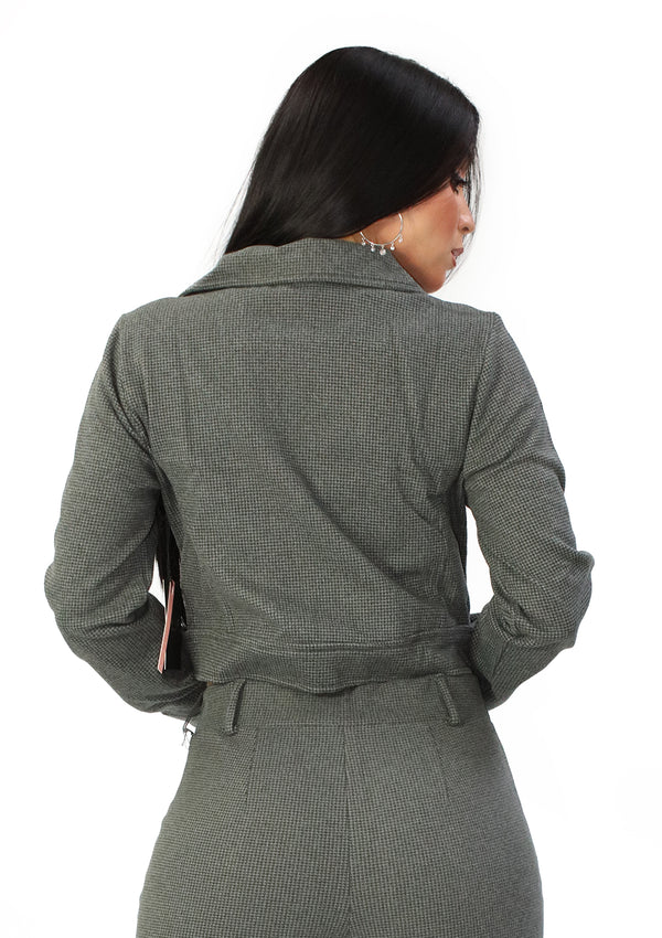 IR-IJ-99412 Charcoal Jacket de Mujer