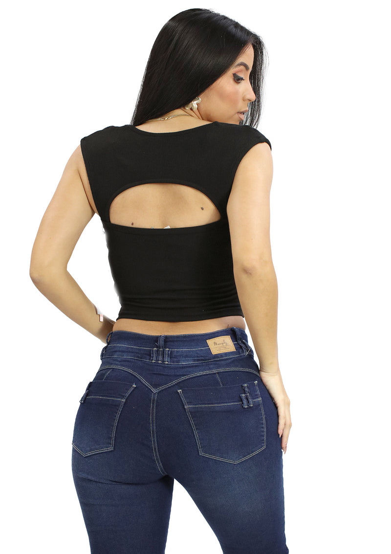 IR-IT-92886 Black Blusa de Mujer