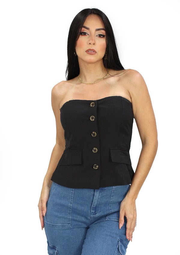 IR-IT-93054 Black Blusa de Mujer