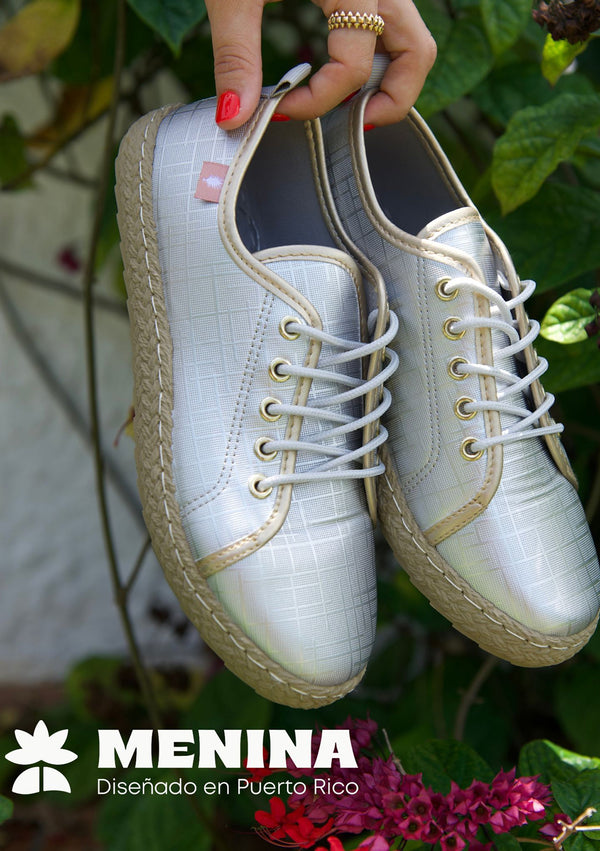 JC-CHELSIE-2 Silver Menina Women Shoes