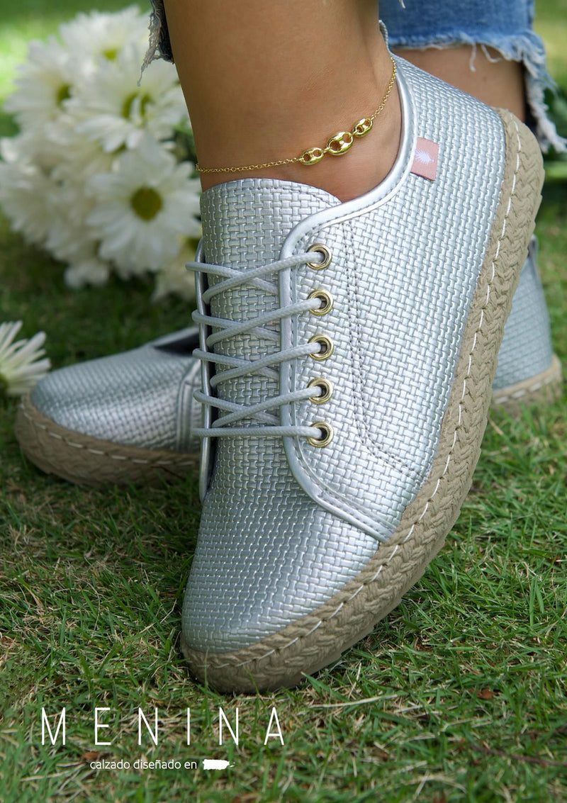 JC-CHELSIE-3 Silver Menina Women Shoes