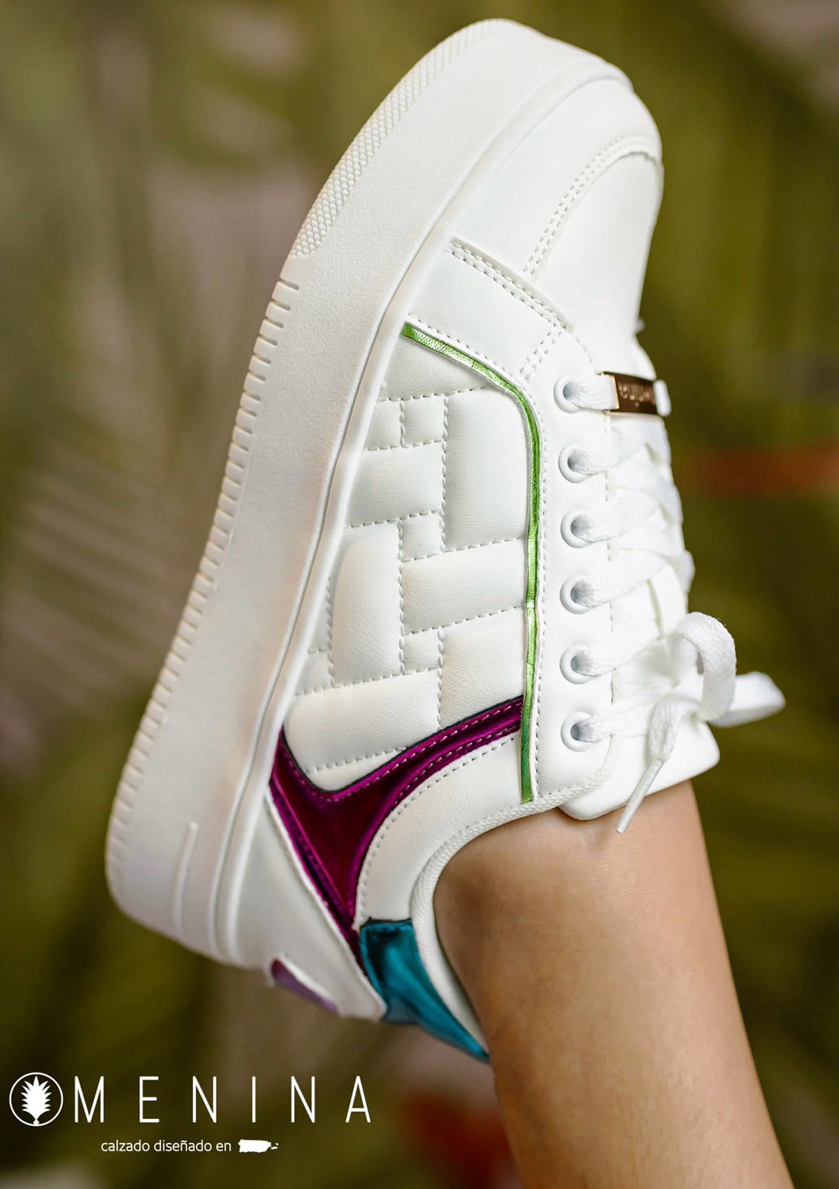 JC-LONDON White / Magenta / Multi Menina Women Shoes